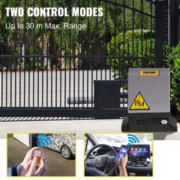 VEVOR Sliding Gate Opener Automatic Sliding Gate 1800 KG 4 Remote & APP Control - RnR Galore