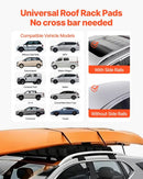 VEVOR Soft Roof Rack Pads 33in 176lbs Load Capacity for Kayak Canoe Surfboard Luggage - RnR Galore