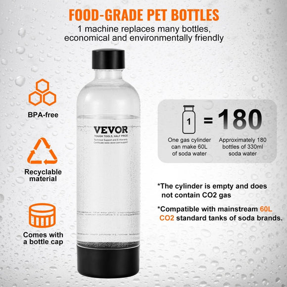 VEVOR Home Soda Maker Kit with CO2 Cylinders & BPA-free Bottle - RnR Galore