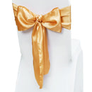 VEVOR Stretch Spandex Chair Sashes Bows, Chair Slipcover and Stretch Chair Sash, Elastic Chair Bands, Fitting Wedding, Holiday, Banquet, Party, Celebration Chair Decoration (50 PCS Gold) - RnR Galore