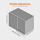 VEVOR Swing Left Blind Corner Cabinet, Pull Out Organizer for 36 inch Width Blind Cabinet, 2 Tier Height Adjustable Swing Tray, Soft Close Kitchen Cloud Blind Organizer, Left Open - RnR Galore