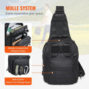VEVOR Tactical Sling Bag 10L Military Rover Shoulder Sling Backpack Black - RnR Galore
