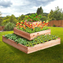 VEVOR Wooden Raised Garden Bed Planter Box 113 x 113 x 51 cm Flower Vegetable Herb - RnR Galore