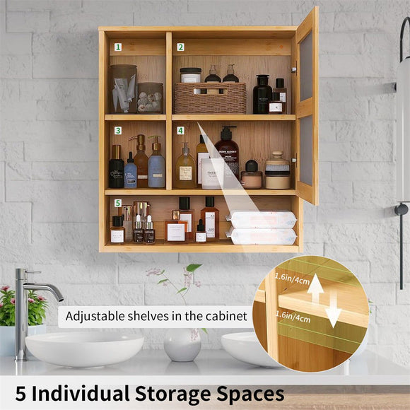 Wall Cabinet Bathroom Mirror Storage Medicine 55.5cm - RnR Galore