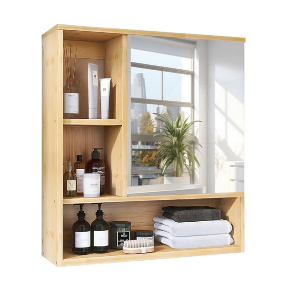 Wall Cabinet Bathroom Mirror Storage Medicine 55.5cm - RnR Galore