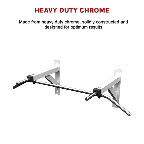 Wall Mounted Chin Up Pull Up Bar – Heavy Duty Home Gym Strength Training - RnR Galore