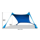 Wallaroo Beach Tent Canopy Sunshade 2m X 2m - Blue - RnR Galore