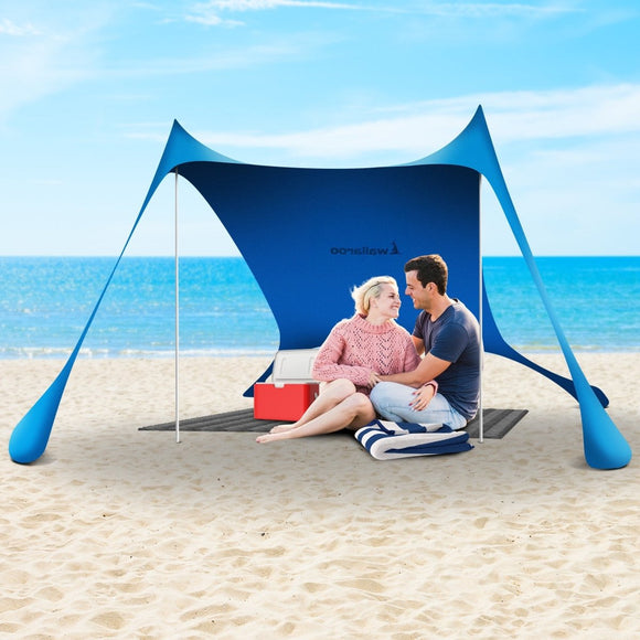 Wallaroo Beach Tent Canopy Sunshade 2m X 2m - Blue - RnR Galore