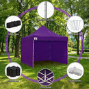 Wallaroo Gazebo Tent Marquee 3x3 PopUp Outdoor Purple - RnR Galore