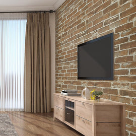 Wallpaper Faux Brick Wall Paper Roll - RnR Galore