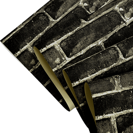Wallpaper Faux Vintage Brick Pattern Wall Paper Roll - RnR Galore