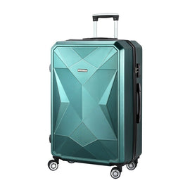 Wanderlite 28" 75cm Luggage Trolley Travel Suitcase Carry On Storage TSA Hardshell Atrovirens - RnR Galore