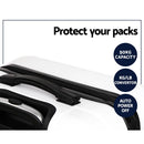 Wanderlite 3pcs Luggage Trolley Travel Suitcase Set TSA Hard Shell Case Strap White - RnR Galore