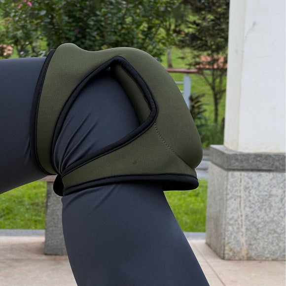 Waterproof Garden Knee Pads High Density EVA Foam Cushion for Weeding & Cleaning Adjustable Neoprene Straps Dark Black 1 Pair - RnR Galore