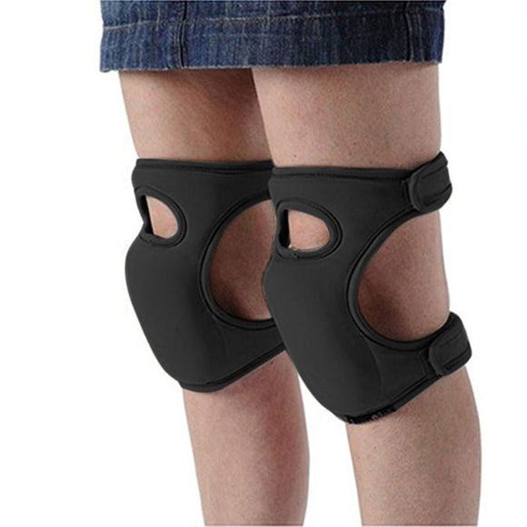 Waterproof Garden Knee Pads High Density EVA Foam Cushion for Weeding & Cleaning Adjustable Neoprene Straps Dark Black 1 Pair - RnR Galore
