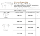 Waterproof Oilproof Washable Heat - Resistant PVC Tablecloth - 5 Patterns & Sizes for Home, Restaurant & Picnic Dining（E,220*138） - RnR Galore