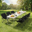Weisshorn 7pc Camping Table Chair Set Outdoor Folding Aluminium Portable Picnic - RnR Galore