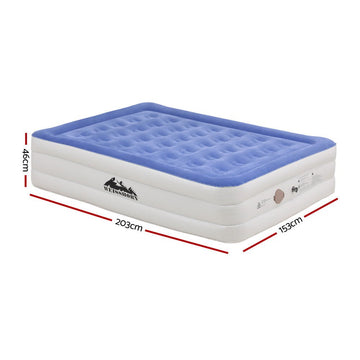 Weisshorn Air Mattress Queen Inflatable Bed 46cm Air bed Cube - RnR Galore
