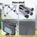 Weisshorn Camping Chair Adjustable Reclining Portable Outdoor Folding Chair Grey - RnR Galore