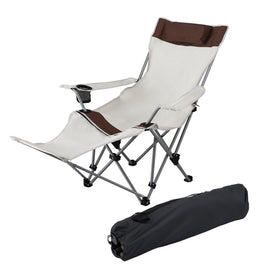Weisshorn Camping Chair Reclining Adjustable Portable Outdoor Folding Lightweight - RnR Galore