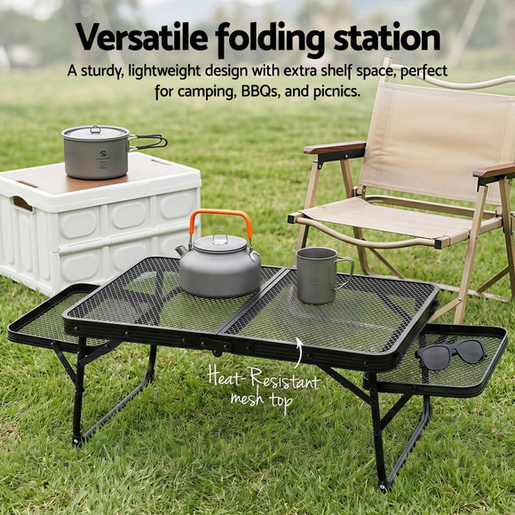 Weisshorn Camping Table Mesh Desktop Lightweight Portable Outdoor Folding Grill Desk - RnR Galore