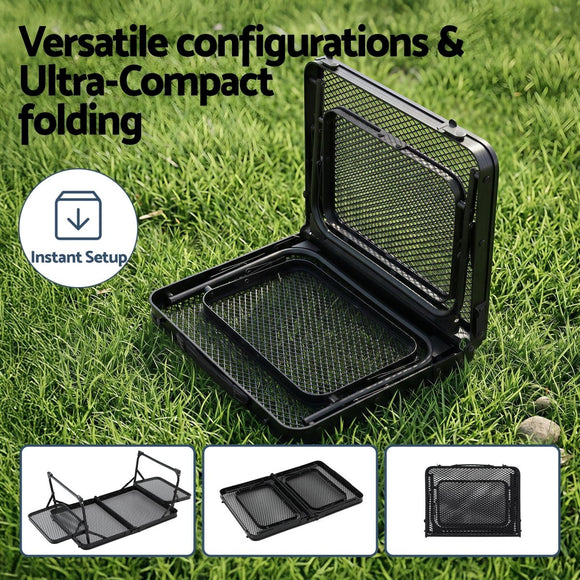 Weisshorn Camping Table Mesh Desktop Lightweight Portable Outdoor Folding Grill Desk - RnR Galore