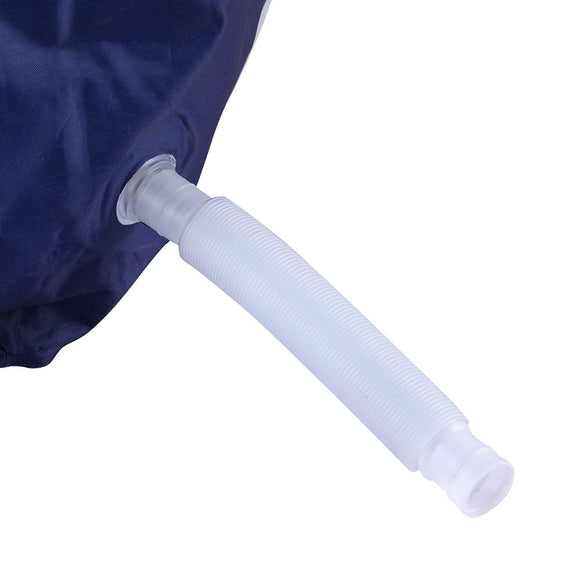 Weisshorn Foldable Bathtub PVC Spa Bucket Inflatable Cushion 134x65cm Navy Blue - RnR Galore