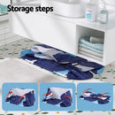 Weisshorn Foldable Bathtub PVC Spa Bucket Inflatable Cushion 134x65cm Navy Blue - RnR Galore