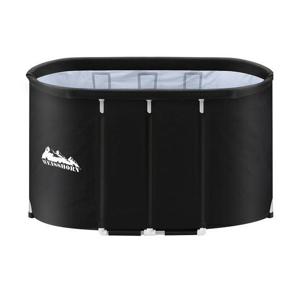 Weisshorn Portable Ice Bath Tub 120x70X70CM Inflatable Cold Water Folding Bathtub Spa Massage - RnR Galore