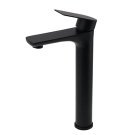 WELS 7.5L/m Rounded Body Basin Mixer Kitchen Vanity Faucet Tap Spout Matte Black - RnR Galore