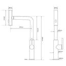 WELS Matte Black 3 - Mode Spray Pull Out Kitchen Mixer Sink Laundry Faucet Tapware - RnR Galore