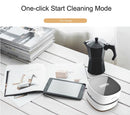 White Rechargeable Cordless Mini Desktop Vacuum - Portable Handheld Cleaner for Desk, Keyboard, Crumb & Dust - RnR Galore