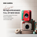 White Retro Mini Digital Camera Keychain - 48MP Portable Pocket Camcorder with 1080p HD Video - RnR Galore