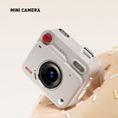 White Retro Mini Digital Camera Keychain - 48MP Portable Pocket Camcorder with 1080p HD Video - RnR Galore