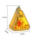White Santa Claus Charming Christmas Scene Mini Lanterns (Set of 3) - Battery Operated LED Lights for a Cozy Holiday Glow - RnR Galore