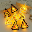 White Snowman Charming Christmas Scene Mini Lanterns (Set of 3) - Battery Operated LED Lights for a Cozy Holiday Glow - RnR Galore