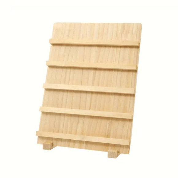 Wooden Earrings Display Rack Multi Tier Jewelry Stand Organizer Earrings Holder - 5 - Tier - RnR Galore