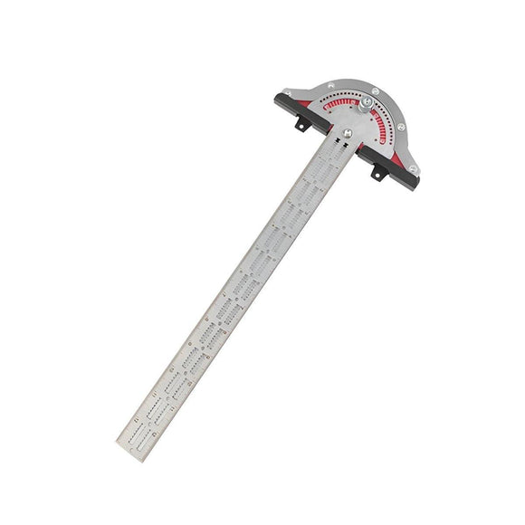 Woodworking Edge Ruler Protractor Angle Measuring Tool Carpenter - 15 inch - RnR Galore