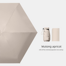 Wutong Apricot Compact Mini Travel Umbrella UPF50+ UV Protection Waterproof 6 - Fold Flat Design Lightweight Sun & Rain Parasol for Handbag - RnR Galore