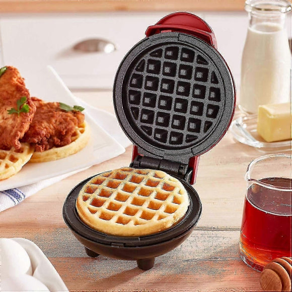 WXH Mini Waffle Maker - Electric Nonstick Round Waffle Grill Machine, Compact Design - RnR Galore