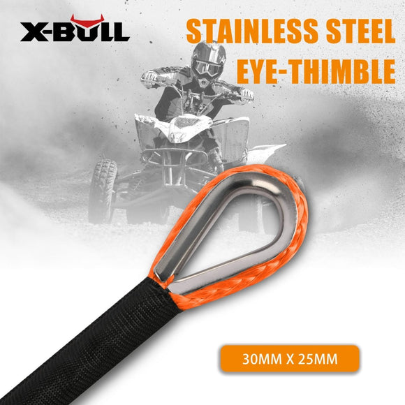 X - BULL Dyneema Synthetic Rope Winch Cable SK75 5.5MM x 13M Car Tow Recovery Strap - RnR Galore