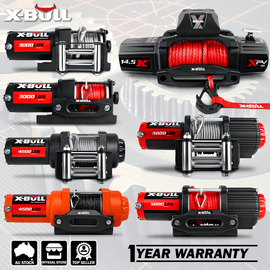 X - BULL Electric Winch 12V 3000LBS Steel Cable Wireless remote ATV UTV Boat Trailer - RnR Galore