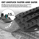 X - BULL Mini Recovery Tracks Traction Boards Sand Mud Snow 4WD 4x4 Vehicle 1 Pair Black - RnR Galore