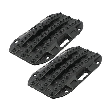 X - BULL Mini Recovery Tracks Traction Boards Sand Mud Snow 4WD 4x4 Vehicle 1 Pair Black - RnR Galore