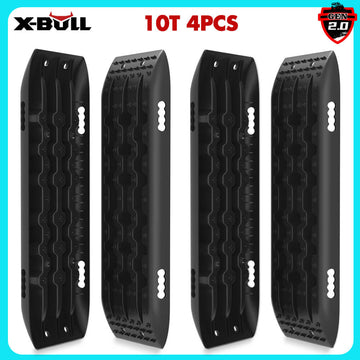 X - BULL Recovery Tracks Sand Track Mud Snow 2 pairs Gen 2.0 Accessory 4WD 4X4 - Black - RnR Galore