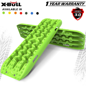 X - BULL Recovery tracks Sand tracks 2pcs Sand / Snow / Mud 10T 4WD Gen 3.0 - Green - RnR Galore