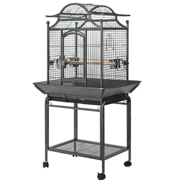 YES4PETS Large Bird Budgie Cage Parrot Aviary Carrier With Stand & Wheel - RnR Galore