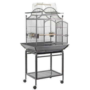 YES4PETS Large Bird Budgie Cage Parrot Aviary Carrier With Stand & Wheel - RnR Galore