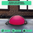 Yoga Balance Trainer Exercise Ball for Arm, Leg, Core Workout with Pump, 2 Resistance Bands - RnR Galore