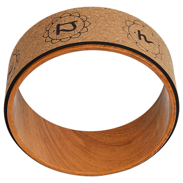 Yoga Pilates Wheel Cork Circle Prop Back Chest Hips Abdomen Stretch Roller - RnR Galore